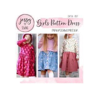 Schnittmuster Girls Button Dress by Jessy Sewing kaufen