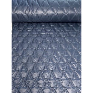 Steppstoff Jackenstoff uni jeansblau kaufen