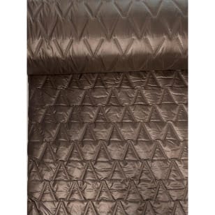 Steppstoff Jackenstoff uni taupe kaufen