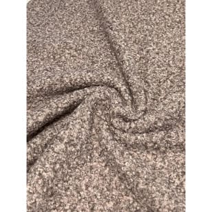 Boucle Stoff braun meliert Breite 150 cm kaufen