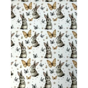 Baumwollstoff Kinderstoff Hase Breite 150cm kaufen