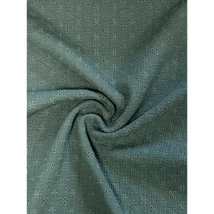 Double Gauze Stoff Musselin Stickerei Embroidery Altmint kaufen