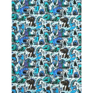 Jersey Stoff Kinderstoff Digitaldruck Monster kaufen