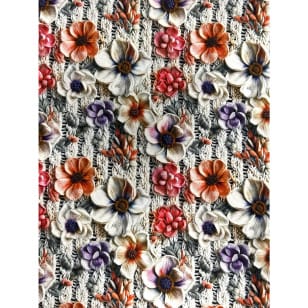 Alpenfleece Stoff Digitaldruck Muster Blumen kaufen