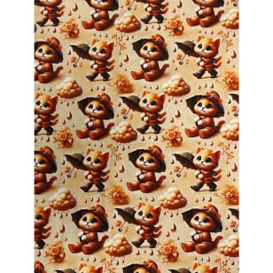Alpenfleece Muster Kätzchen Digitaldruck Breite 150 cm kaufen