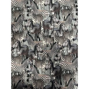 Canvas Digitaldruck Baumwollstoff Dekostoff Zebra kaufen
