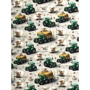 Baumwollstoff Kinderstoff Digitaldruck Bauernhof Breite 150cm kaufen