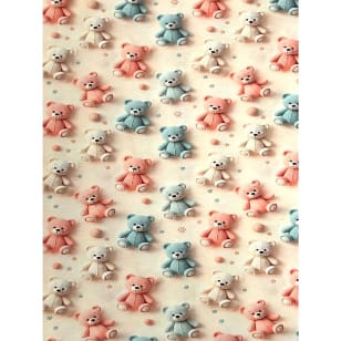 Jersey Stoff Kinderstoff Digitaldruck Bärchen Teddy kaufen