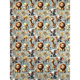 Baumwollstoff Kinderstoff Digitaldruck Tierchen Breite 150cm kaufen