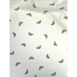 Baumwollstoff Kinderstoff Digitaldruck Vive La France Croissant kaufen