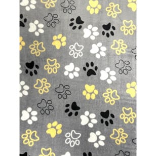 Fleecestoff Wellness Pfotenabdruck Breite 155 cm kaufen