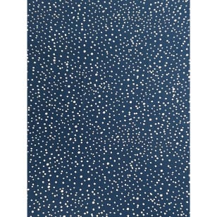 Jersey Stoff Punkte jeansblau kaufen