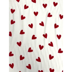 Flanell Stoff Baumwolle Kinderstoff Herzen kaufen