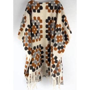 Stoff für Poncho aus gekochter Wolle kaufen