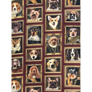 Canvas Digital Stoff Dekostoff Baumwollstoff Hunde kaufen