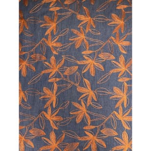 Jeans Stoff Blumen Stickerei kaufen
