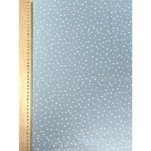 Baumwollstoff Dekostoff Hellblau Herzchen kaufen