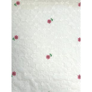 Baumwollstoff Stoff Blümchen Stickerei kaufen