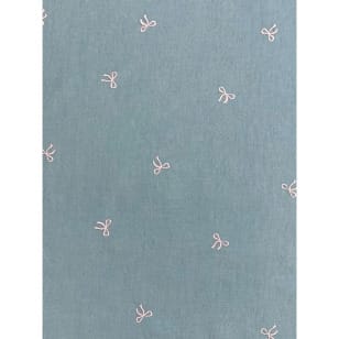 Jeans Stoff Blusenjeansstoff Schleifen Stickerei kaufen