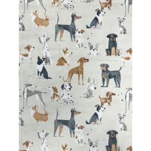Baumwollstoff Kinderstoff Hunde Breite 160cm kaufen