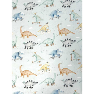Jersey Stoff Kinderstoff Dinos Digitaldruck kaufen