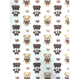 Baumwollstoff Kinderstoff Teddy Bär Breite 160cm kaufen