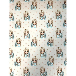 Jersey Stoff Kinderstoff Digitaldruck Einhorn nude kaufen