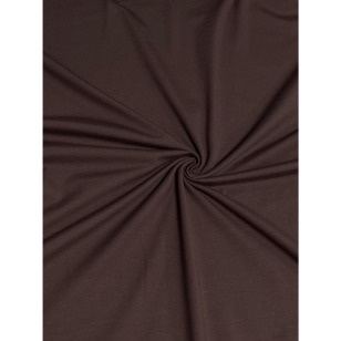 Jersey Stoff uni schokobraun kaufen