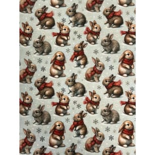 Sweat French Terry Kinderstoff Digitalprint Hase kaufen