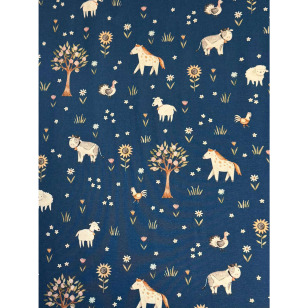 Jersey Stoff Kinderstoff Tiere Wiese kaufen