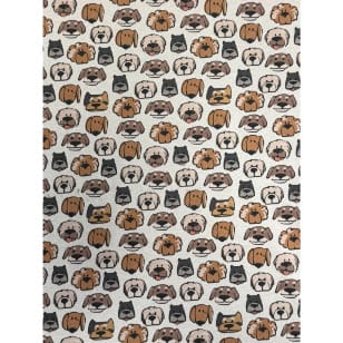 Alpenfleece Muster Dogs Hund Digitaldruck Breite 145 cm kaufen
