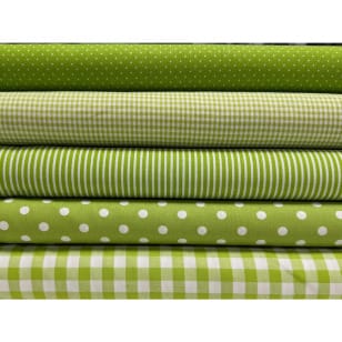 Stoffpaket Stoffset Baumwollstoff in lime kaufen