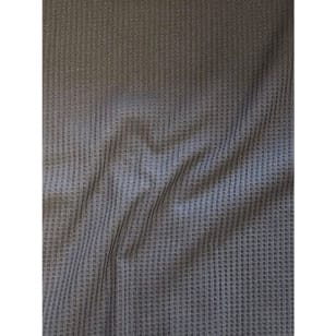 Baumwollstoff Waffeljersey Waffelstrick uni grau kaufen