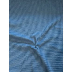 Baumwollstoff Waffeljersey Waffelstrick uni altblau kaufen