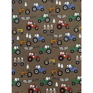 Jersey Stoff Kinderstoff Trecker ab 50 cm kaufen