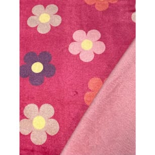 Fleecestoff Teddy Blume doppelseitig Breite 145 cm kaufen