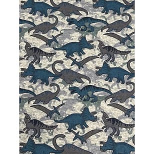 Alpenfleece Muster Dinos Breite 145 cm kaufen