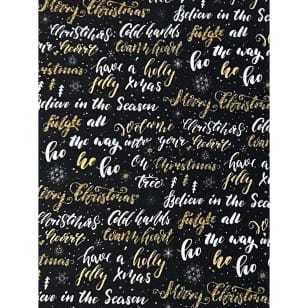 Baumwollstoff Schriftzug Weihnachten Breite 145cm kaufen