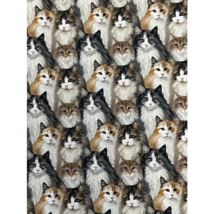 Jersey Stoff Kinderstoff Digitaldruck Katzen kaufen