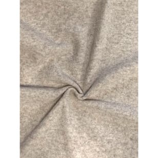 Wollfleece Schurwolle Stoff meliert beige kaufen
