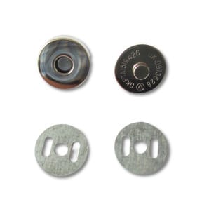 Magnetknopf 18mm, Magnetverschluss silber kaufen