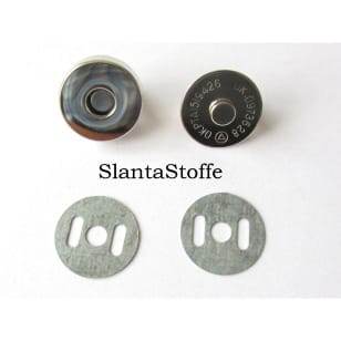 Magnetknopf 18mm, Magnetverschluss silber kaufen