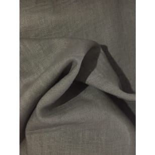Leinenstoff uni grau kaufen