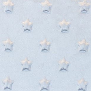 Minky Fleece Sterne Microfleece Stoff Breite 165 cm hellgrau kaufen
