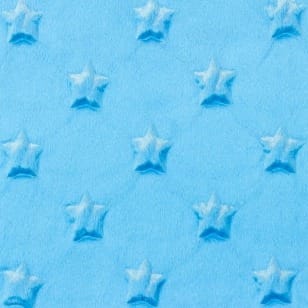 Minky Fleece Sterne Microfleece Stoff Breite 165 cm ab aqua kaufen