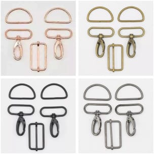 Taschenzubehör Taschen Accessoires Set Metall Breite 40 mm kaufen