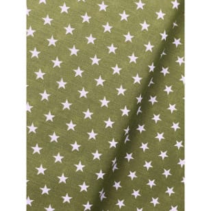 Baumwollstoff Stoff Dekostoff Sterne 1 cm olive kaufen