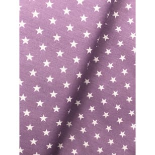 Baumwollstoff Stoff Dekostoff Sterne 1 cm lavendel kaufen