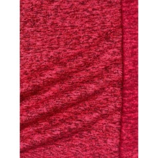 Strickstoff Strickfleece Stoff Fleece meliert rot ab 50cm kaufen