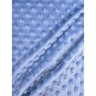 Minky Fleece Noppen Stoff Microfleece himmelblau Breite 150 cm kaufen